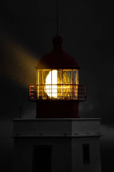 Scenic Shot Lighthouses Light Night — Stock Photo, Image