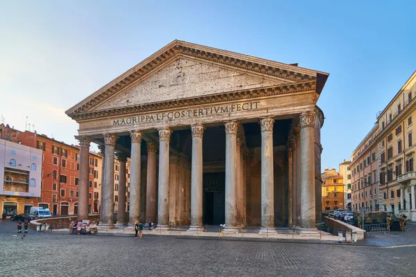Utsidan Pantheon Rom Italien — Stockfoto