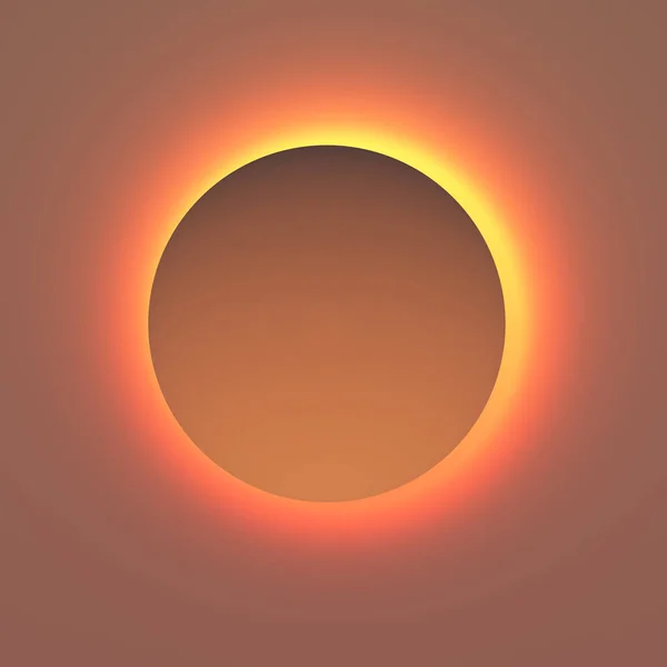 Una Ilustración Sol Brillante Durante Puesta Del Sol — Foto de Stock