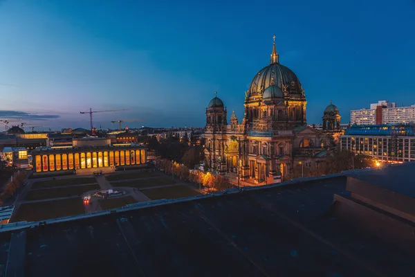 Scenic View Berlin Cathedral Berlin Germany Nighttime — Stock Photo, Image