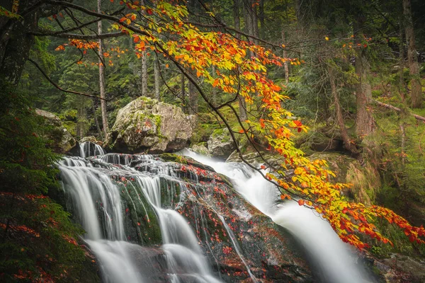 Malebný Záběr Vodopády Rissloch Bodenmais Bavorském Lese Německo — Stock fotografie