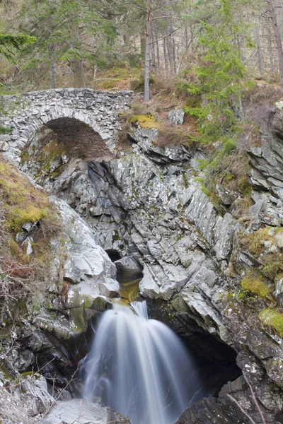 Uma Bela Vista Das Cataratas Bruar Escócia — Fotografia de Stock