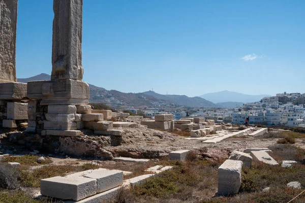 Scenic View Naxos Island Ancient Rock Structures Greece — Stockfoto