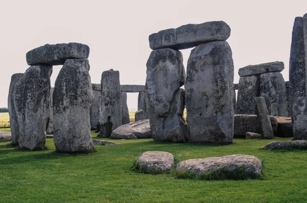 Widok Bliska Słynnego Stonehenge Megalith Salisbury — Zdjęcie stockowe