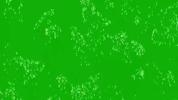 Green Yellow Red Blue White Vector Background Dots — Stock Video