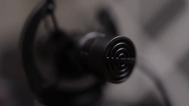 Záběry Mikrofonu Pro Kameru — Stock video