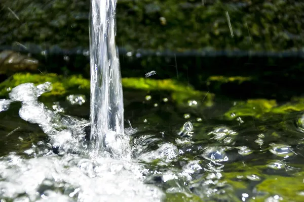 Closeup Shot Splashing Spring Water — Stock Photo, Image