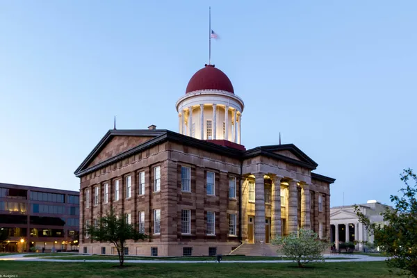 米国イリノイ州スプリングフィールドの旧州議事堂 — ストック写真