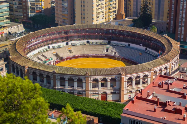 Plaza Toros Malaga Onder Het Zonlicht Spanje — Stockfoto