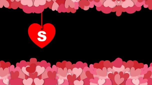 Sevgililer Günü Ndirimi Animasyonu — Stok video