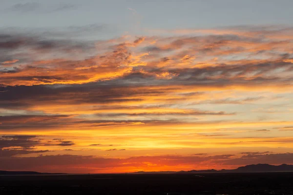 Plan Large Coucher Soleil Horrible Sur Les Salt Flats Dans — Photo