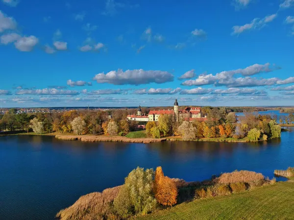 Aerial View Nesvizh Castle Belarus — Stock Photo, Image