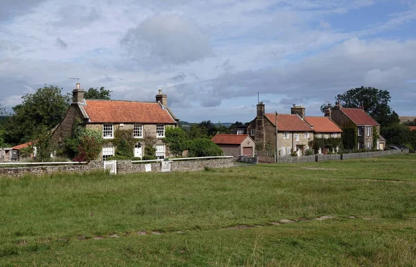 Geitenland Verenigd Koninkrijk Aug 2021 Een Rij Mooie Huisjes Goathland — Stockfoto