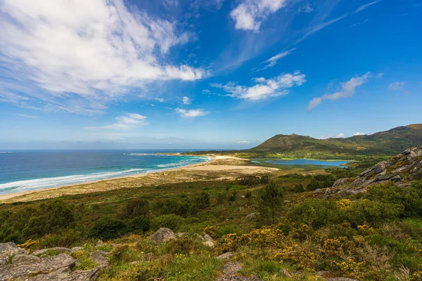 Montelouro Galiçya Dan Güzel Bir Sahil Manzarası — Stok fotoğraf
