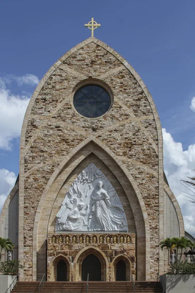 Krásný Záběr Katolický Farní Kostel Ave Maria — Stock fotografie