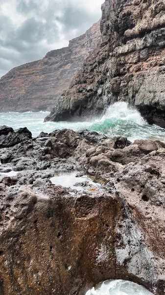 Surf Famara Lanzarote — Zdjęcie stockowe