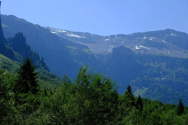 Letecký Pohled Haute Savoie Alpes Francii — Stock fotografie