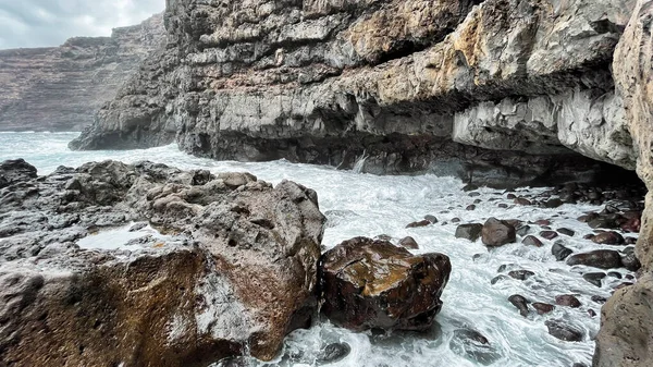 Lanzarote Famara Sörf — Stok fotoğraf