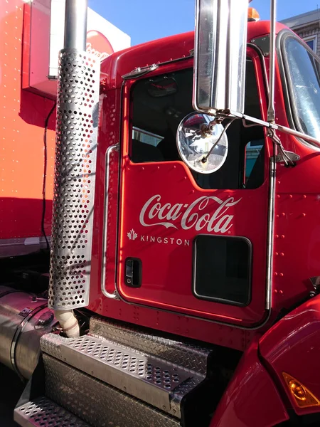 Montreal Kanada August 2019 Ein Roter Coca Cola Truck Montreal — Stockfoto