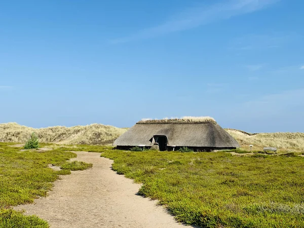 Reconstructed Iron Age house on Amrum, Germany