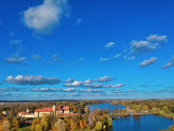 Aerial View Nesvizh Castle Belarus — Stock Photo, Image