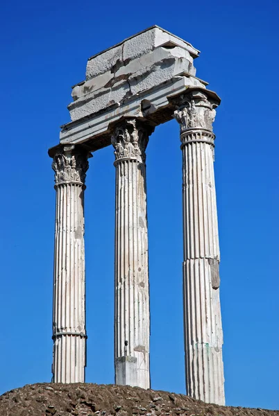 Antigas Colunas Museu Palatino Monte Palatino Roma Itália — Fotografia de Stock