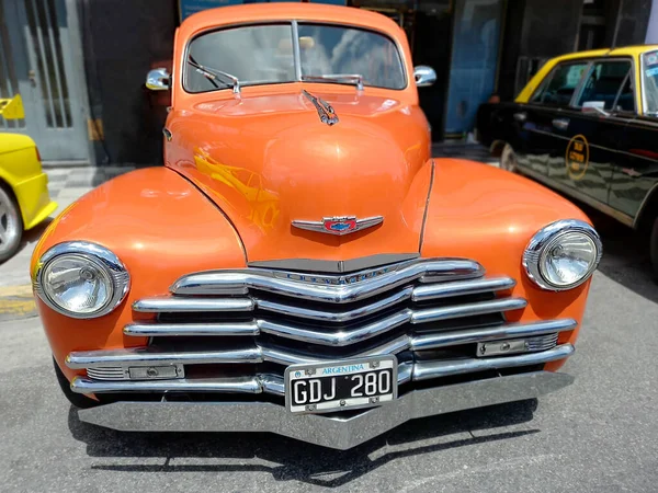 Buenos Aires Argentinien November 2021 Orangefarbener Chevrolet Chevy Fleetmaster 1947 — Stockfoto