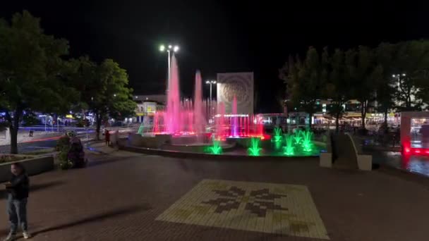 Akşamki Parkın Hızlandırılmış Görüntüleri — Stok video