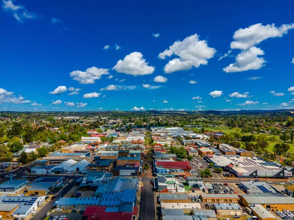 Una Vista Aérea Ciudad Armidale Con Coloridos Edificios Australia —  Fotos de Stock