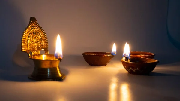 Ein Happy Divali Feier Grußkarte Design Mit Kopierraum — Stockfoto