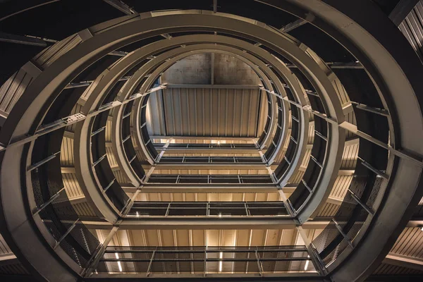 Vertical Low Angle Shot Modern Architecture Ceiling Berlin Germany — Stock Photo, Image