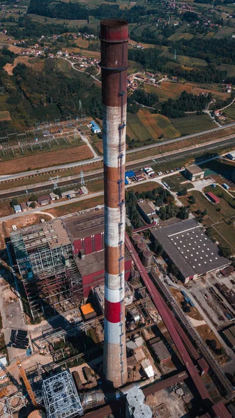 Eine Luftaufnahme Der Fabrik — Stockfoto