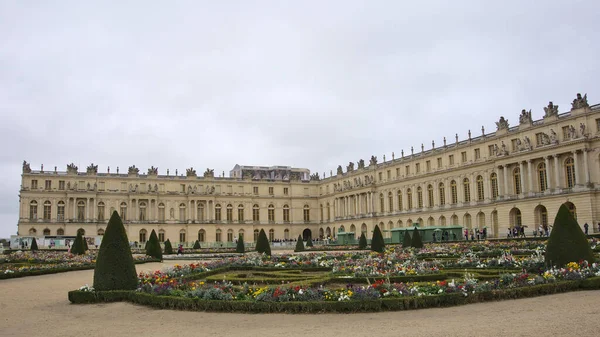 Paris France Oct 2019 Мальовничий Вид Сади Версальського Палацу Похмурий — стокове фото