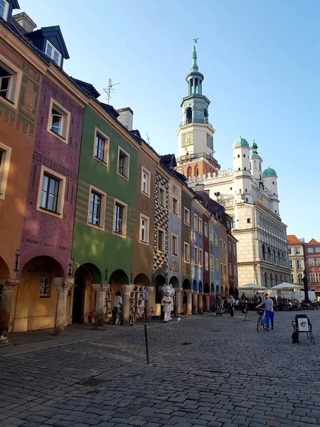 Poznan Polen Apr 2018 Poznan Oude Marktplein Panden — Stockfoto