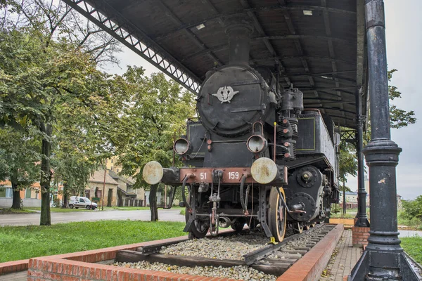 Kikinda Serbia Oct 2015 Old Steam Locomotive Series 159 Manufactured — Stock Photo, Image