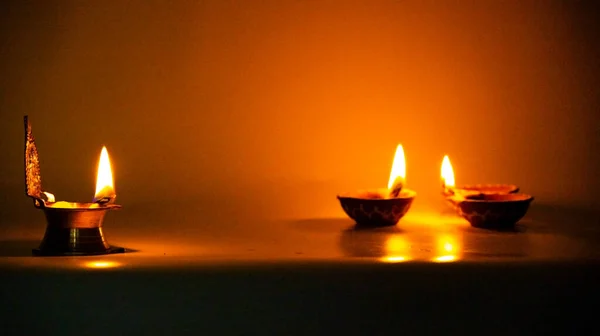 Ein Happy Divali Feier Grußkarte Design Mit Kopierraum — Stockfoto