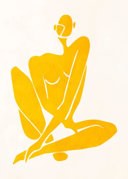 Abstract Art Henri Matisse Style Colorful Perfect Combination Trend Decorate — Fotografia de Stock
