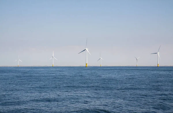 Windkraftanlagen Einem Offshore Windpark Der Nordsee Vor Der Küste Der — Stockfoto