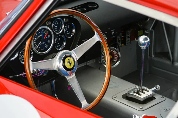 Interior Ferrari 250 Gto Uno Los Coches Clásicos Más Valiosos — Foto de Stock