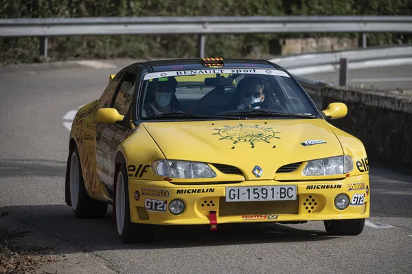 Barcelona Spanje Nov 2021 Racing Renault Megane Copa Rallye Platja — Stockfoto