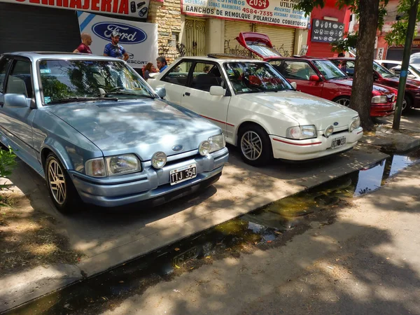 Buenos Aires Argentina Nov 2021 Tiro Dois Ford Escort Duas — Fotografia de Stock