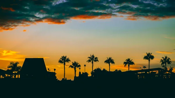Beautiful Sunset Puerto Rico Gran Canaria Spain — Fotografia de Stock