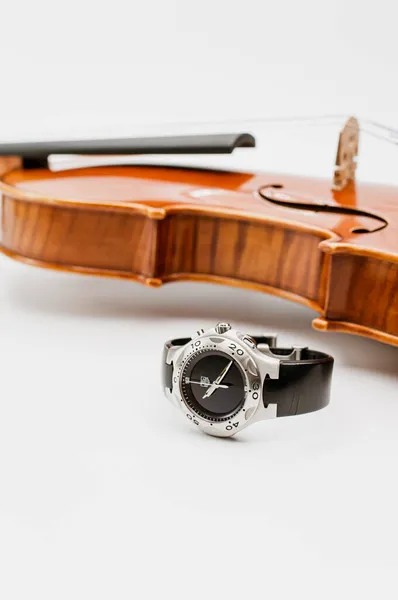 Inverigo Italy Nov 2021 Fine Violin Scroll Elegant Sport Timepiece — 스톡 사진