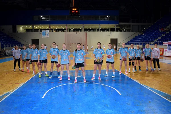 Zrenjanin Serbie Nov 2017 Club Handball Féminin Proleter Zrenjanin Serbie — Photo