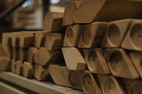 Fsc Oak Wood Raw Processed Furniture Industry — стокове фото