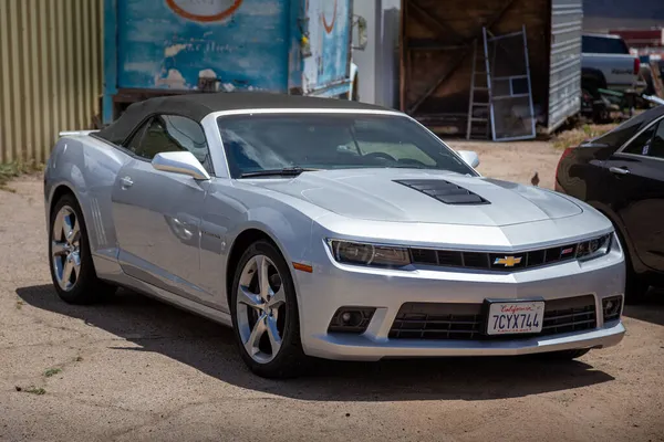 Seligman Estados Unidos Mayo 2015 Vista Frontal Plata Del Chevrolet — Foto de Stock