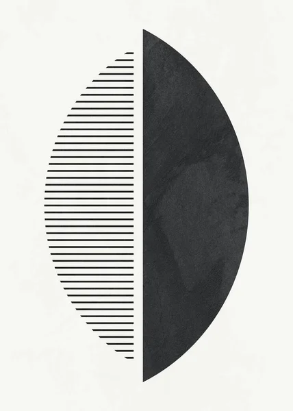 Geometrikus Absztrakt Művészet Textúra Geometrikus Formák Bézs Barna Sárga Fekete — Stock Fotó