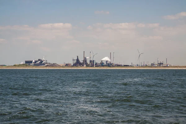 Steel Works Blast Furnaces Dutch Coast Ijmuiden — Zdjęcie stockowe