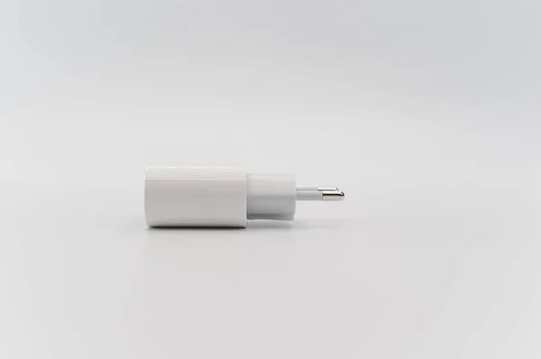 Inverigo Italy Nov 2021 Isolated Portable Battery Charger White Background — 图库照片