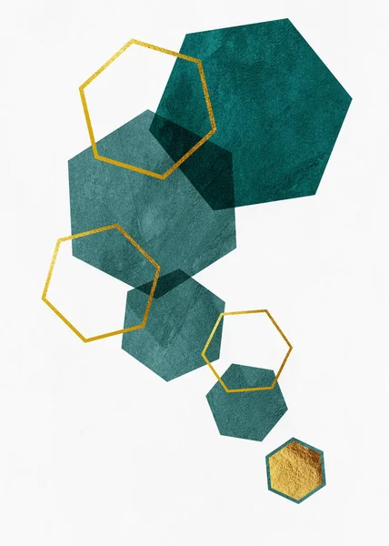 Arte Abstrata Geométrica Textura Formas Geométricas Bege Marrom Amarelo Preto — Fotografia de Stock